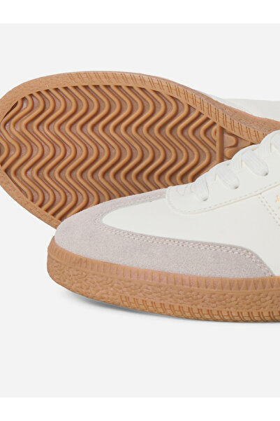 Jack & Jones Men White Panelled Lace Up Sneakers