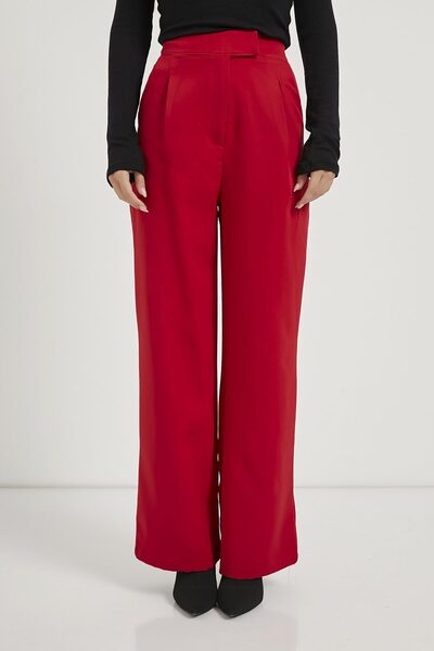 Arma Life Armalife 3108 Beli Elastic Cirt Closure Palazzo Women's Pants