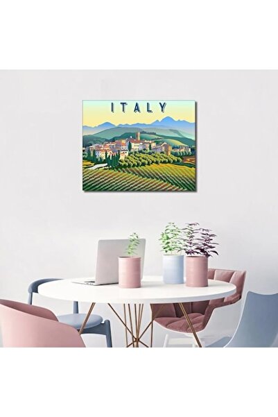 OEM Kit pictat prin numere, Italia colorată, 40x50 cm