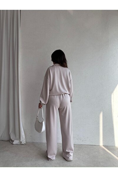 Mooi Butik Hagri̇d Set 8005 - Cream