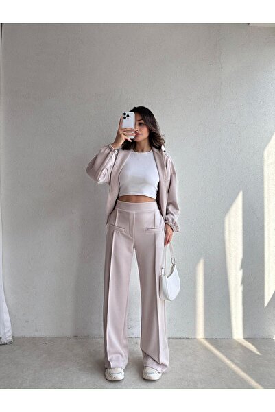 Mooi Butik Hagri̇d Set 8005 - Cream