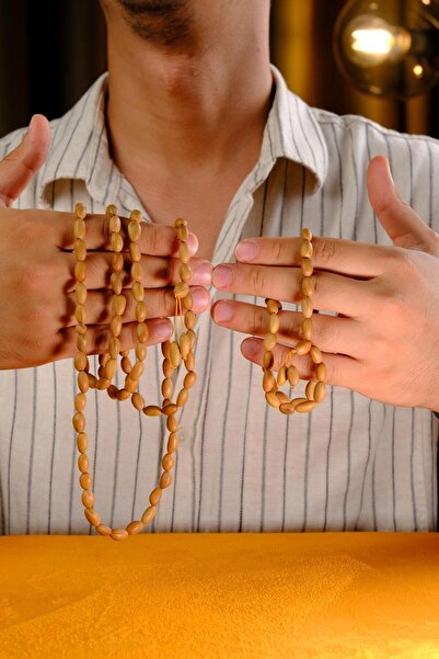 dergah tesbih Zeytin Çekirdeği 33'lü ve 99'lu 2'li Set