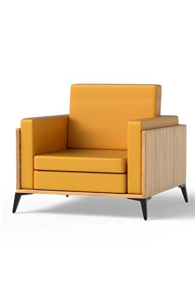 Mahmayi أريكة كوكو بولو الخشبية ذات المقعد الواحد مع وسادة من البولي يوريثان ...