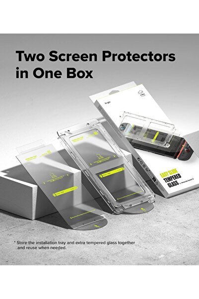 Ringke Easy Slide For Nintendo Switch 2 Screen Protector with Installation Tool [2 Pack]