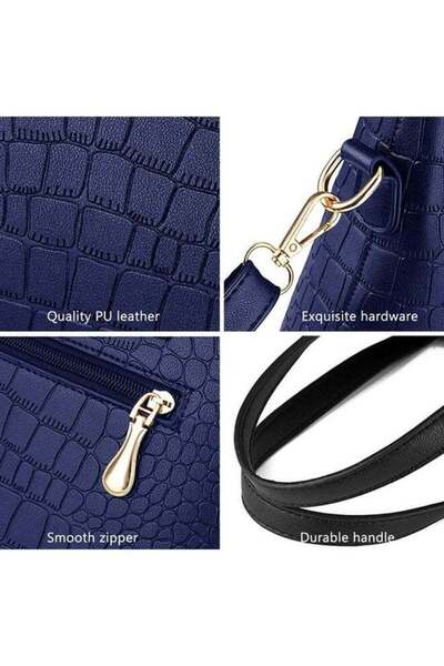 Yelajoy Tote Bag,Crocodile Pu Material,Large Capacity,Best Gift for Girls,Women