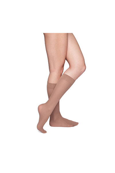 PETRA-ELISA Θεραπευτικές Κάλτσες Διαβαθμισμένης Συμπίεσης 3/4, 40 DEN, One Size, Μπεζ, One Size