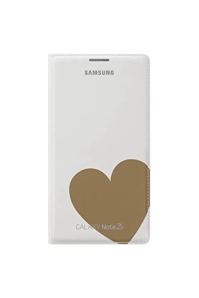 Samsung Husa de protectie Flip Wallet Moschino pentru Galaxy Note 3 N900, White Gold Heart