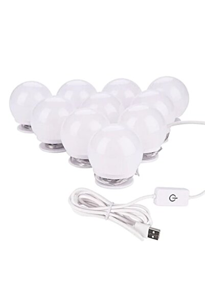 trandafi led Set 10 becuri LED pentru oglindă pentru machiaj, luminozitate re...