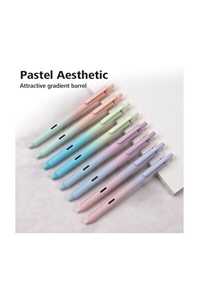 Writech Display roller gel with quick drying, pastel gradients Ombre Writech, 0.7mm, 72 pcs/set