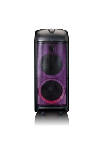 Lenco Portable Audio System PA-260BK, 150W, Bluetooth, FM, Disco Ball, 2 Wireless Microphones Includ
