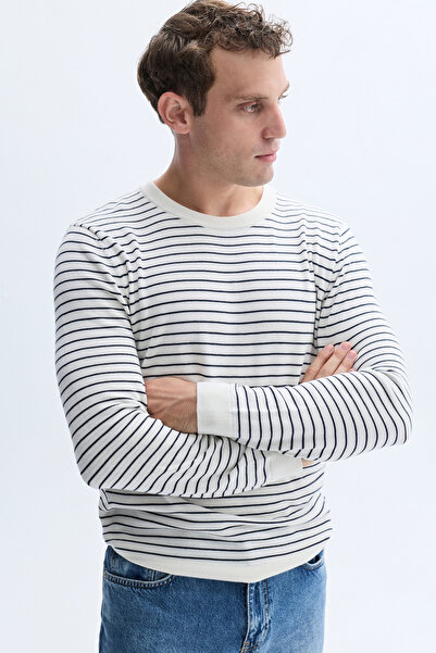 Mudo STRIPED KNIT SWEATER