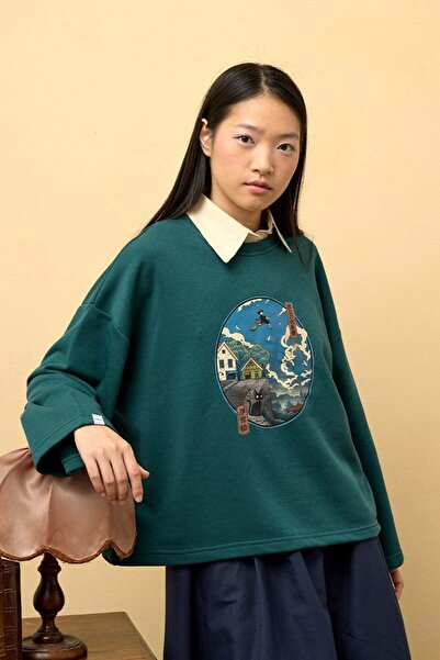 Ceylan Otantik Emerald Printed 3-Strap Bodysuit