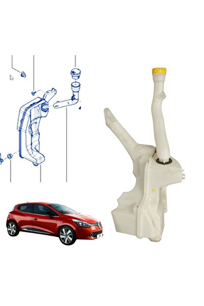ZETOTO Clio 4 Su Fiskiye Deposu (Contalı + Borulu + Kapaklı) 289100179R 28915...