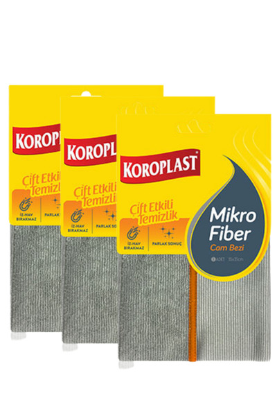Koroplast Microfiber, Non-Marking Glass Cloth X3
