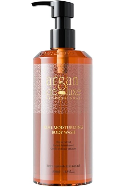 argan de luxe غسول الجسم المرطب أرغان ديلوكس بروفيشنال | برائحة الورد، ٥٠٠ مل