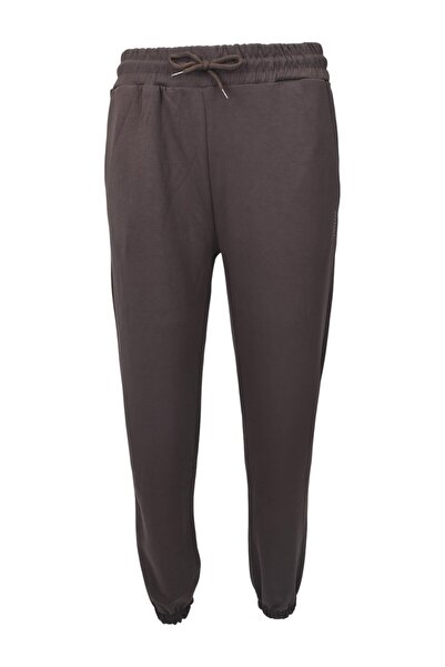 birizmoda Φούτερ από ύφασμα Modal με τσέπες στο πόδι - Καφέ