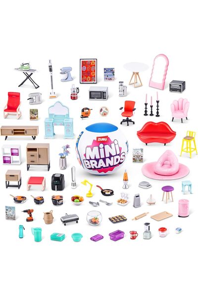 Zuru Mini Brands Home Capsule, 77555GQ2, 3.74" Diameter, Age 3+