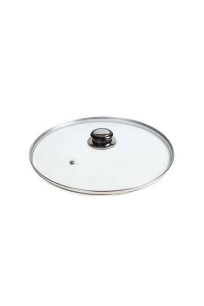 ASHOP Capac de sticlă rezistent la căldură, diametru 30 cm, mâner din plastic...