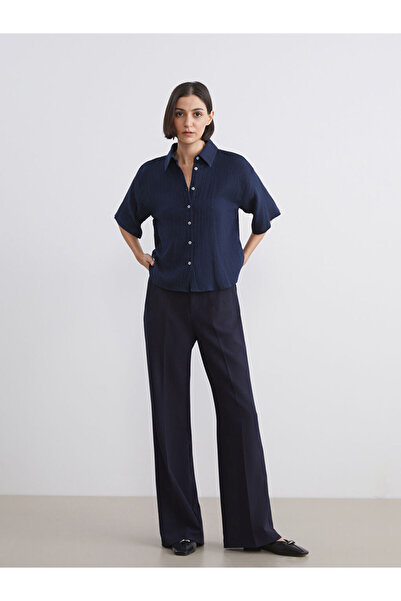 LC Waikiki Rmz Gi̇yi̇m Farkiyla Slim Fit Flared Women's Trousers