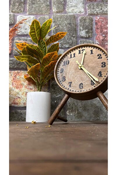 Altun Ahşap ceviz masa üstü saati