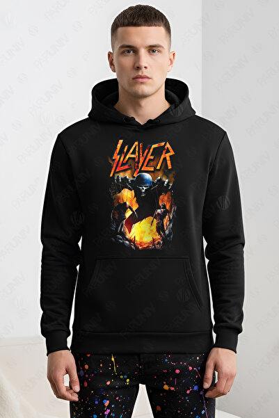 PARUNIV Hanorac barbati SLAYER, Regular Fit, Bumbac Premium, Stil Casual