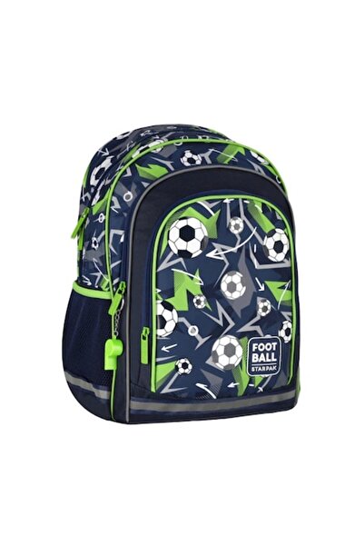 OEM School Backpack for Kids, Football Design, 40x29x20 cm, 23L, 0.68 kg