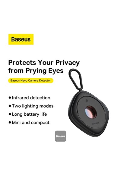 Baseus كاميرا خفية مضادة للكشف، كاميرا صغيرة للسفر والفنادق، كاميرا خفية مضادة للتجسس تعمل بالأشعة تحت الحمراء D