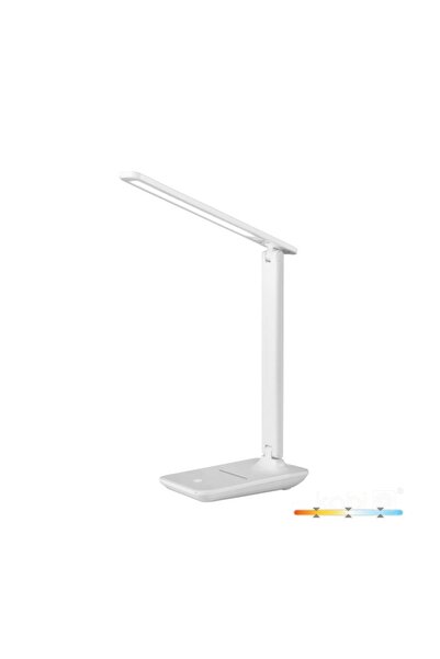 Kobi LED desk lamp NOBLITE N, 7W, warm/neutral/cold light, phone holder, dimmable, white,