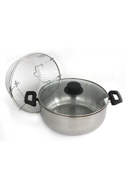 Raki Stainless steel pot with strainer-basket RAKI, D24cm