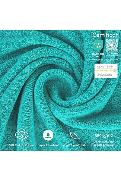 OEM Premium body towel, 580 g/m², 100% cotton, Pure Terry, 70x140 cm, soft and highly absorbent