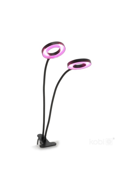 Kobi Lampă de creștere a plantelor Vitaro Ring, 8W, 2 brațe reglabile, reglab...