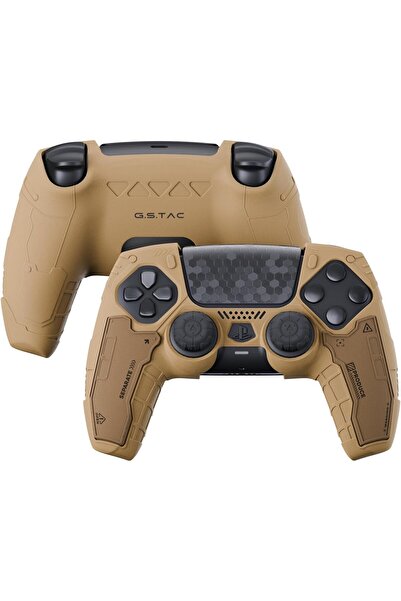 GeekShare G.S.TAC Tactical PS5 Controller Skin Set, Non-Slip Soft Silicone Protective Cover Case for