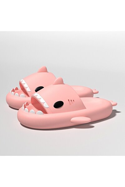 Flippy ® Shark-Style Slippers, Unisex, EVA Foam, Thick Non-Slip Sole, Size 36-37, Pink