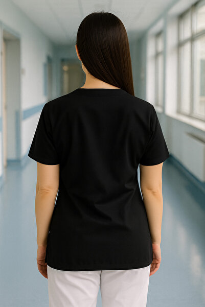 mirach 4-Pocket Nurse and Doctor Scrubs Single Top Uniform Hospital Surgical Uniform Comfortable Medical Clothing