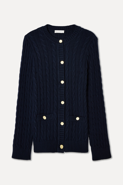 Mudo Hair Braided Crocheted Cardigan with a Crocheted Neckline