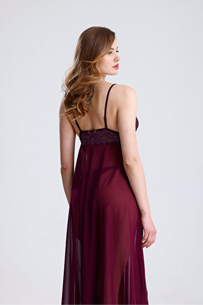 Magic Form Μακρύ νυχτικό με δαντέλα από το στήθος μέχρι το κάτω μέρος της γάμπας 85470