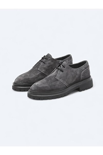 Kip Anthracite Suede Smart Casual Shoes