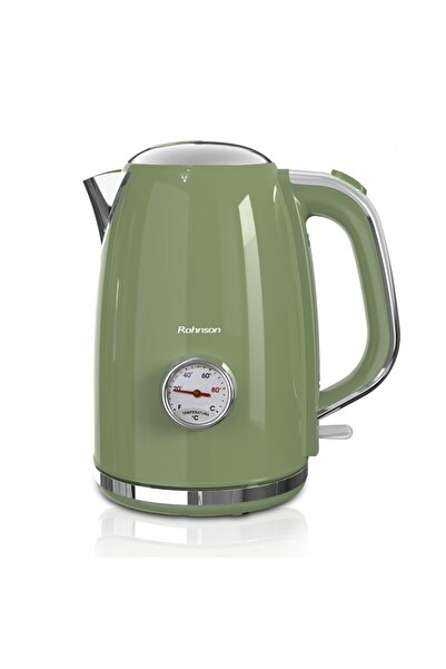ROHNSON Electric Kettle R 7715 Nostalgia, 1850-2200W, 1.7L, 360° Rotating Base, Auto Lid Opening, C
