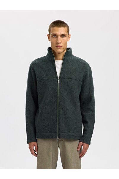 Selected Homme Strickjacke mit Reißverschluss 100% Woll