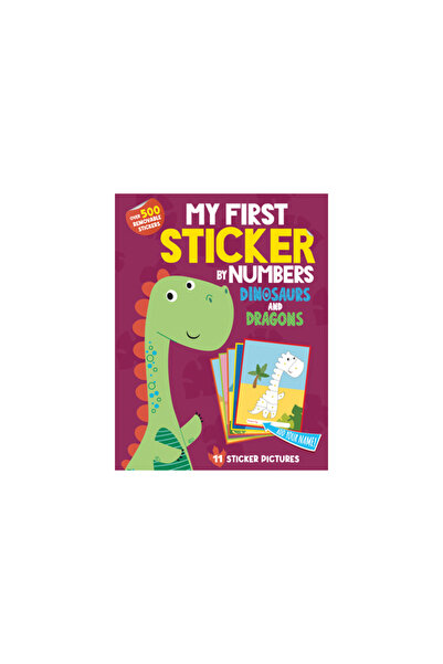 Sourcebooks Wonderland My First Sticker by Numbers: Dinosaurs and Dragons