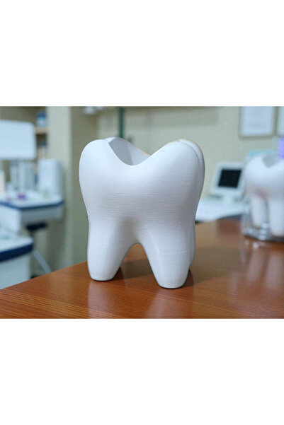 multiogz Tooth-Shaped Toothpaste and Toothbrush Stand |   Bathroom Organizer Accessory