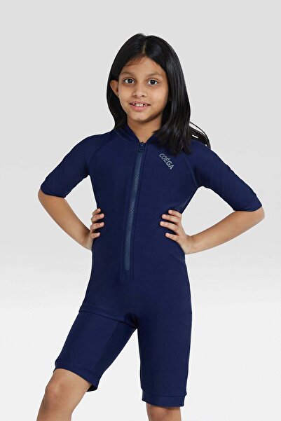 Coega Sunwear Girls Kids One Piece Swimsuit - Navy