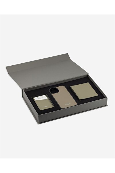 Dfonce Cactus Yeşil Deri Cüzdan-Iphone 12Pro Max Telefon Kılıfı-Magsafe Hediy...