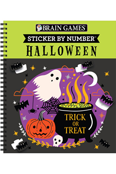 Pubn Intl Brain Games - Sticker by Number: Halloween (Trick or Treat Cover)