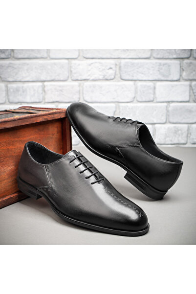 Modlet.ro Pantofi eleganți negri pentru bărbați, din piele MOD09509