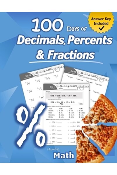 Libro Studio Llc Humble Math - 100 Days of Decimals, Percents & Fractions Adv...