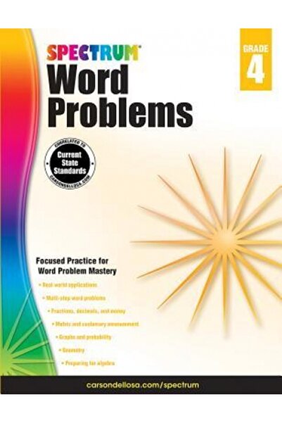 Atheneum Books Spectrum Word Problems, Grade 4