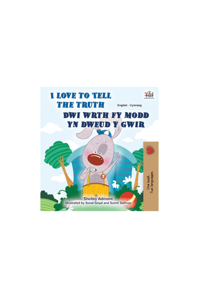 Kidkiddos Books Ltd I Love to Tell the Truth (English Welsh Bilingual Book fo...