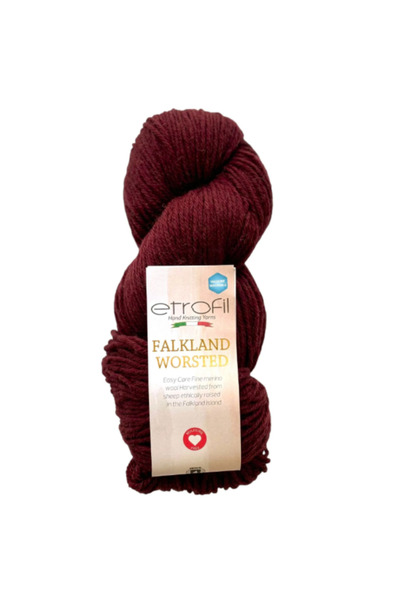 Etrofil Falkland Worsted %100 Saf Yün El Örgü İpi 100 gr 200 mt Doğal Yumuşak...