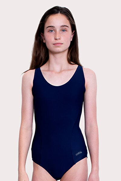 Coega Sunwear Girls Youth Swim Suit Competition - Navy